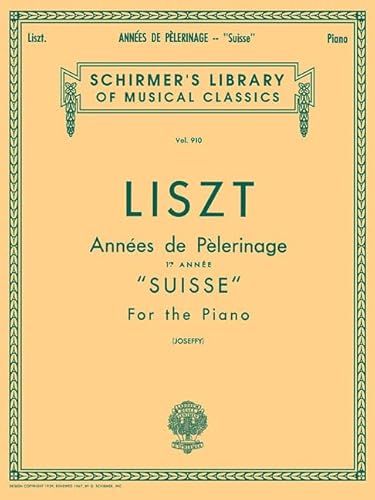 9780634000423: Annee de pelerinage - book 1: suisse