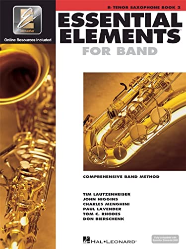 Essential Elements for Band Bb Tenor Saxophone - Book 2 with EEi (Book/Online Audio) (9780634012921) by Various