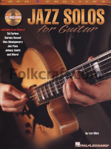 9780634013911: Jazz solos for guitar guitare +cd