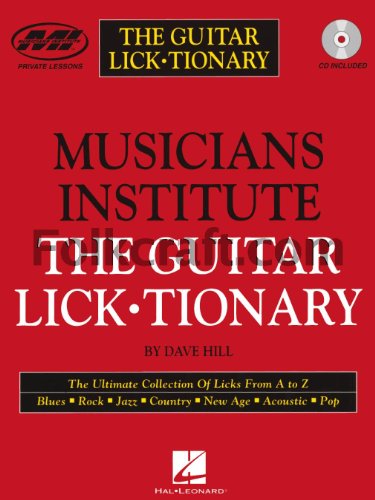 Imagen de archivo de The Guitar Lick¥tionary a la venta por HPB-Red