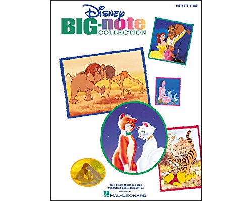 9780634017612: Disney big-note collection piano: 40 Disney Hits Arranged for Big-Note Piano