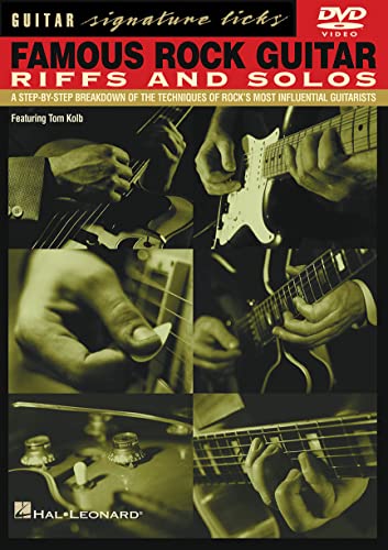 9780634019654: Famous Rock Guitar Riffs and Solos
