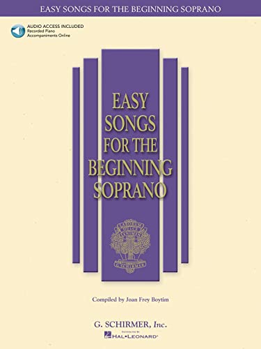 Beispielbild fr Easy Songs for the Beginning Soprano: With companion recorded piano accompaniments (Easy Songs for Beginning Singers) zum Verkauf von SecondSale