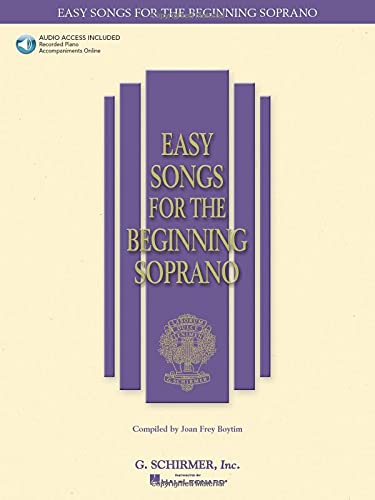 Imagen de archivo de Easy Songs for the Beginning Soprano: With companion recorded piano accompaniments (Easy Songs for Beginning Singers) a la venta por BooksRun