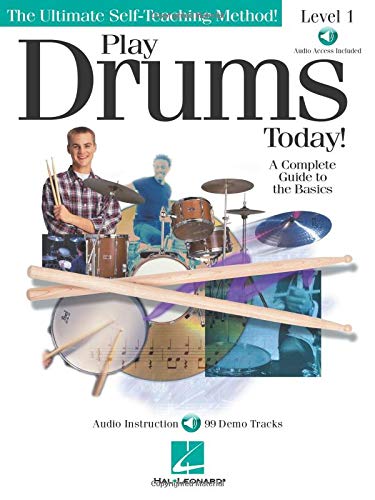 9780634021855: Play drums today! - level 1 batterie +cd: A Complete Guide to the Basics (Ultimate Self-Teaching Method!)
