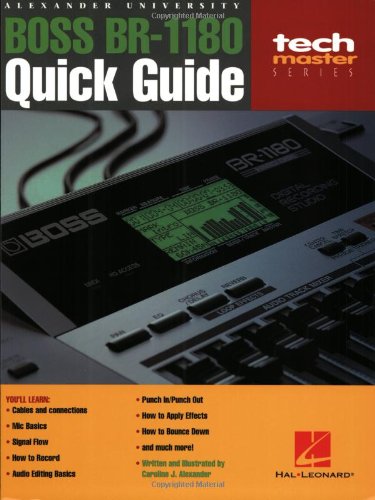 BOSS BR-1180 Quick Guide (9780634026188) by Alexander, Caroline