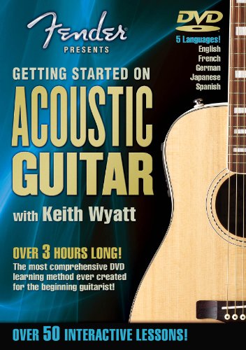 Imagen de archivo de Fender Presents Getting Started on Acoustic Guitar: English, French German Japanese, Spanish : Over 50 Interactive Lessons! a la venta por Decluttr