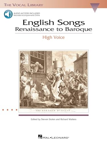 9780634038655: English songs: renaissance to baroque chant +cd (Vocal Library)