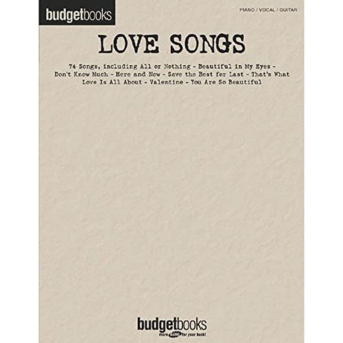 9780634040719: Budget Books: Love Songs (Piano Vocal Guitar)