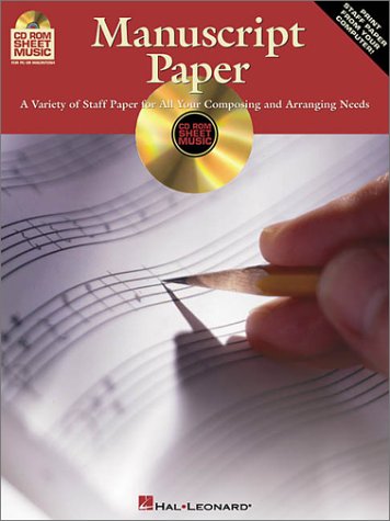 9780634045103: CD-ROM Manuscript Paper: A Variety of Staff Paper for All Your Composing and Arranging Needs