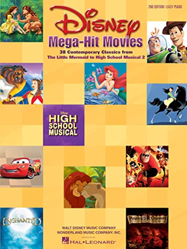 Stock image for Disney Mega-Hit Movies: 38 Contemporary Classics from The Little Mermaid to High School Musical 2 for sale by Jenson Books Inc