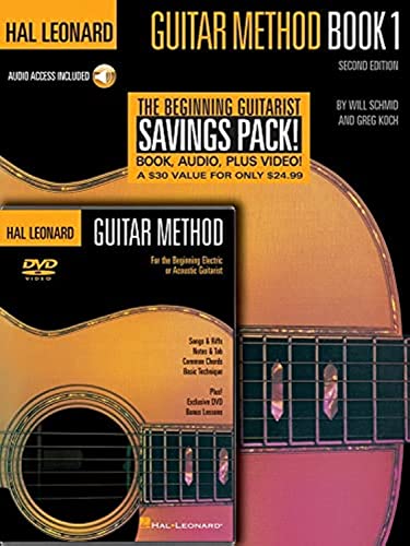 Imagen de archivo de Hal Leonard Guitar Method Beginner's Pack: Book 1 with Online Audio + DVD [With CD and DVD] a la venta por ThriftBooks-Atlanta