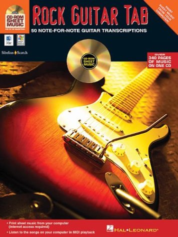 Rock Guitar Tab: 50 Note-For-Note Guitar Transcriptions (Cd-Rom Sheet Music) (9780634053504) by Verdi