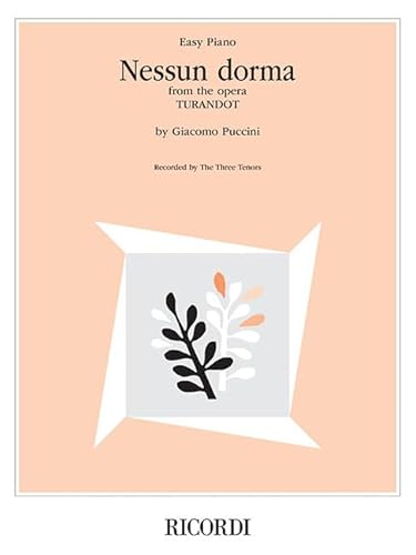 Stock image for Nessun Dorma (from the opera Turandot): Easy Piano Sheet Music for sale by Ergodebooks