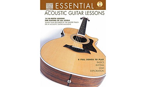 Imagen de archivo de ESSENTIAL ACOUSTIC GUITAR LESSONS TAB BOOK/CD: 14 In-Depth Lessons for Players of All Levels a la venta por WorldofBooks