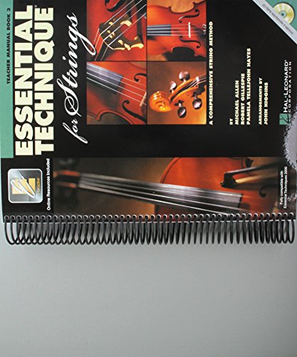 Beispielbild fr Essential Technique 2000 for Strings: Teacher's Manual Book 3 (Intermediate Tech zum Verkauf von McPhrey Media LLC