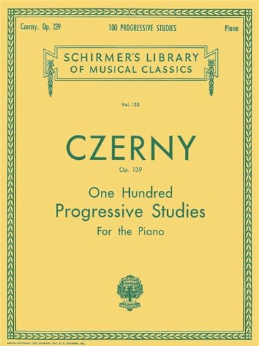 Stock image for 100 Progressive Studies without Octaves, Op. 139: Schirmer Library of Classics Volume 153 Piano Technique (Schirmer's Library of Musical Classics, 153) for sale by SecondSale