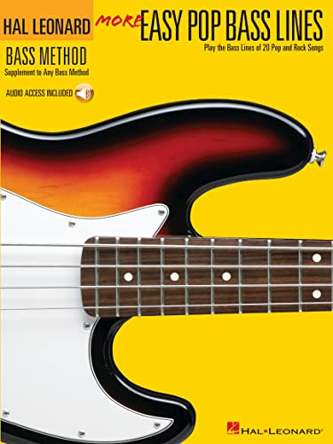9780634073526: More Easy Pop Bass Lines: Play the Bass Lines of 20 Pop and Rock Songs (Hal Leonard Bass Method)