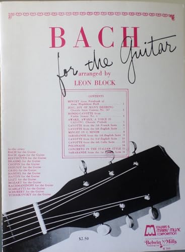 

Bach for Guitar: Guitar Solo