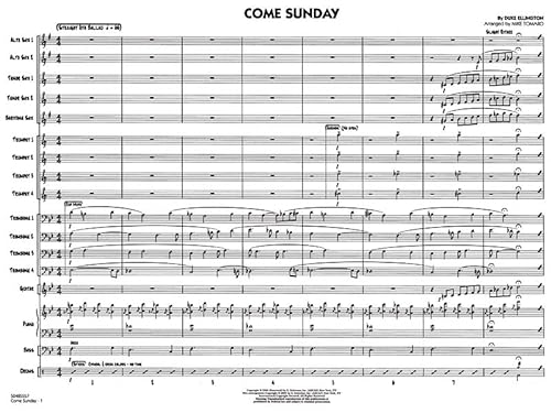 Stock image for COME SUNDAY - JAZZ ENSEMBLE SCORE Format: Paperback for sale by INDOO