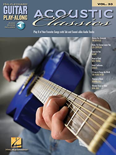Acoustic Classics: Guitar Play-Along Volume 33 (Guitar Play-Along with CD)