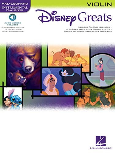 Imagen de archivo de Disney Greats: for Violin Instrumental Play-Along Pack (Hal Leonard Instrumental Play-Along) a la venta por Front Cover Books