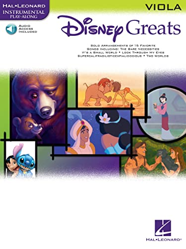 9780634085475: Disney greats (viola) alto +cd: Instrumental Play-Along - Viola (Disney Greats S)