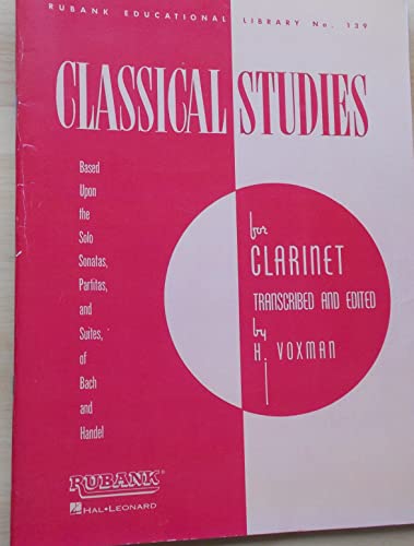 9780634086816: Classical Studies for Clarinet [With CD (Audio)]: 139 (Rubank Educational Library)