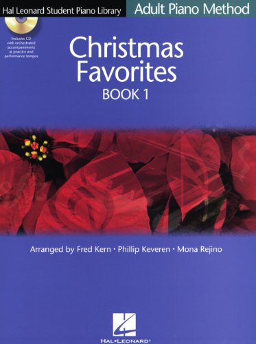 9780634087530: Adult piano method - christmas favorites book 1 piano +cd