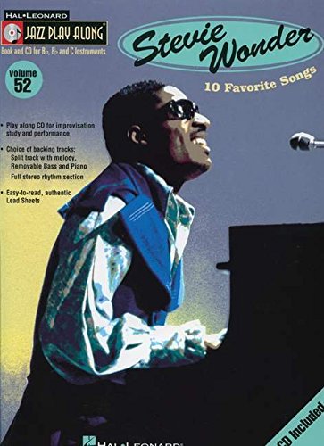 Stock image for Stevie Wonder: 10 Favorite Songs: Hal Leonard Jazz Play Along: Book and CD for B-flat, E-flat and C Instruments (Volume 52) for sale by THE OLD LIBRARY SHOP