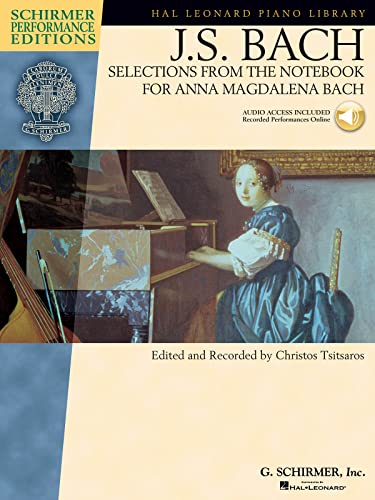 9780634099052: Selections from the notebook for a. magdalena bach piano +cd
