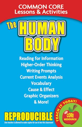 9780635119797: The Human Body: Common Core Lessons & Activities