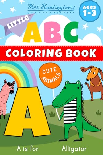 Stock image for ABC Coloring Book: Cute Animals for On the Go | First Alphabet Coloring for Toddlers & Preschool Kids | Travel Size 6x9 for sale by Books Unplugged