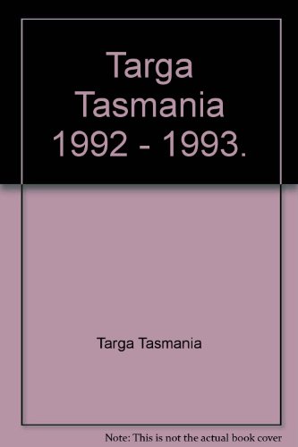 Imagen de archivo de TARGA Tasmania 1992-1993. a la venta por Lawrence Jones Books