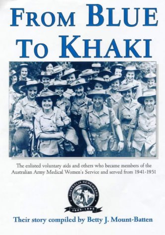 Stock image for From Blue to Khaki. The enlisted voluntary aids and others who became members of the Australian Army Medical Women's Service and served from 1941-1951 for sale by C.P. Collins Booksellers