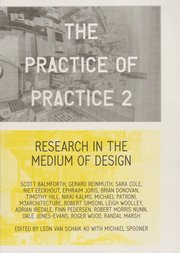 Beispielbild fr The Practice of Practice 2; Research in the Medium of Design zum Verkauf von ANARTIST