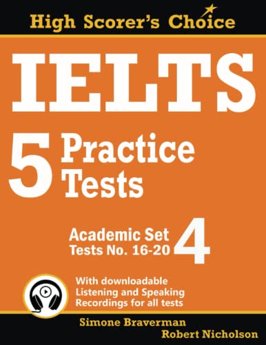 9780648000044: IELTS 5 Practice Tests, Academic Set 4: Tests No. 16-20