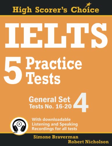 Imagen de archivo de IELTS 5 Practice Tests, General Set 4: Tests No. 16-20 (High Scorer's Choice) a la venta por HPB-Ruby