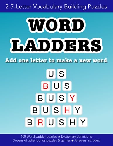 Stock image for Word Ladders vocabulary building word puzzles and other games: Education resources by Bounce Learning Kids for sale by Books Unplugged