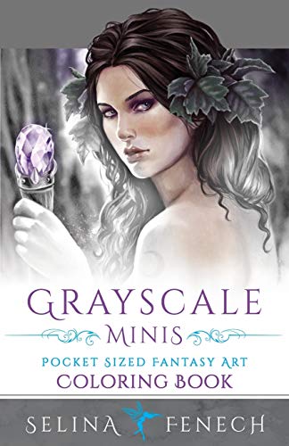 Imagen de archivo de Grayscale Minis - Pocket Sized Fantasy Art Coloring Book a la venta por ThriftBooks-Atlanta