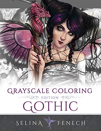 Imagen de archivo de Gothic - Grayscale Edition Coloring Book (Grayscale Coloring Books by Selina) a la venta por Zoom Books Company