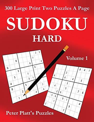 Stock image for Sudoku Hard: 300 Large Print Two Puzzles A Page (1) for sale by GF Books, Inc.