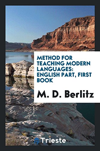 9780649022892: Method for Teaching Modern Languages: English Part