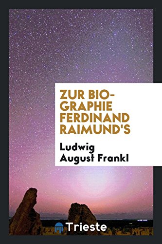 9780649090082: Zur Biographie Ferdinand Raimund's