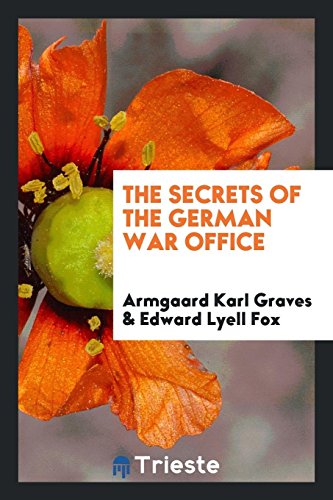 Stock image for The secret of the German war office for sale by Bookmonger.Ltd