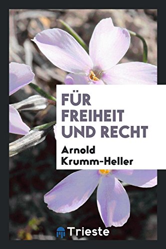 9780649361458: Fr freiheit und recht (German Edition)