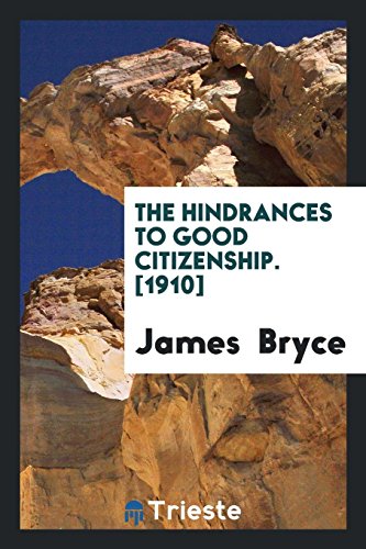 9780649602582: The hindrances to good citizenship
