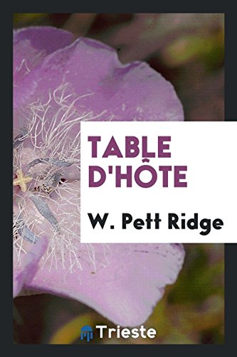 Stock image for Table d'Hte for sale by Revaluation Books