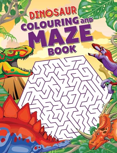 Beispielbild fr Dinosaur Colouring and Maze Book zum Verkauf von HPB-Blue