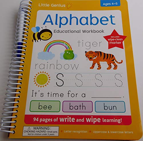 Stock image for Little Genius Alphabet Educational Workbook Ages 4-5 for sale by Wizard Books
